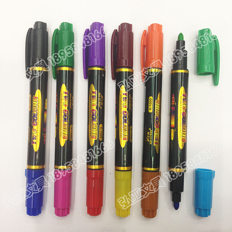Dual-head Whiteboard marker Dual-color Whiteboard marker XCW 1000