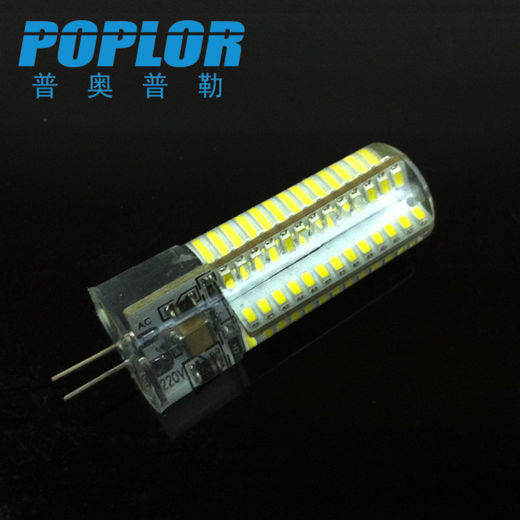 G4 Crystal light bulb LED pin 5W silicone 3014 chip High voltage 220V