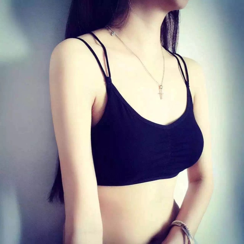 Turn Seductive Sexy Hollow Cross Beautiful Back Halter Short With Chest Cushion Back Heart Underwear Specification drawing
