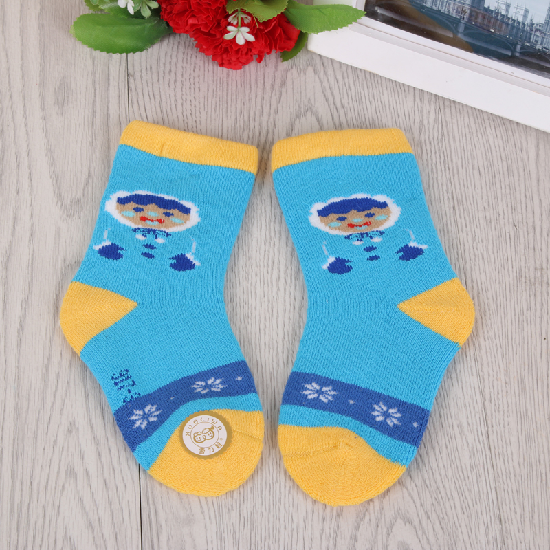 Shirley baby pure cotton Korean children's floor socks with thick warm wool rings for boys and girls socks