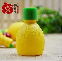 厂家热销 柠檬瓶装糖玩具 PP黄色柠檬瓶休闲玩具