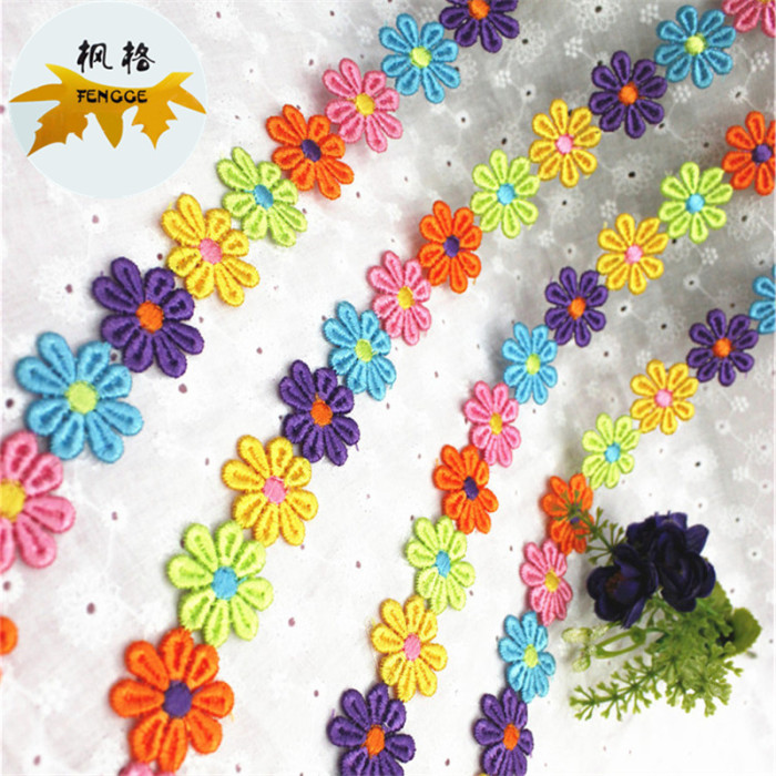 Factory direct sales of exquisite six-color floral lace accessories. Small quantities in stock at affordable prices details Picture