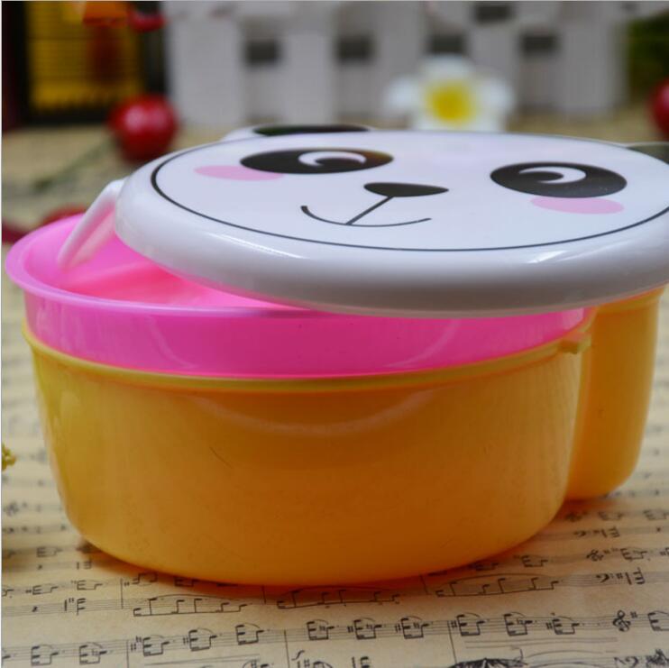 厂家批发 可爱卡通熊仔饭盒 创意礼品饭盒 小熊猫饭细节图