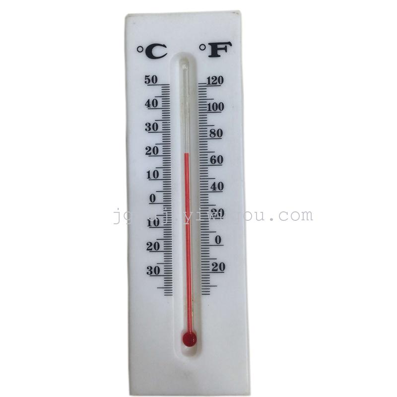 Plastic wall-mounted thermometer, indoor and outdoor red water temperature gauge, quick-reading cold and heat meter details Picture