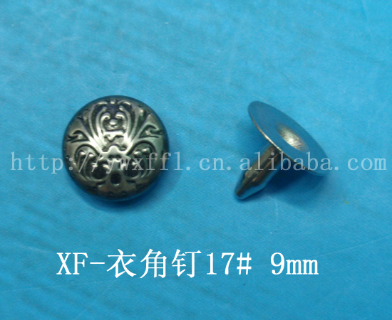 [Lift Hardware] Denim High-Grade Concave Bead Hollow Corner Nail Mother Button Clothing Accessories Specification drawing