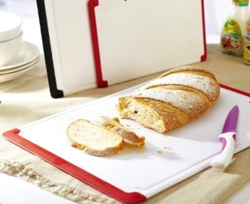 A04-2 Anti-slip plastic cutting board 2-color cutting board PP antibacterial plastic dishes