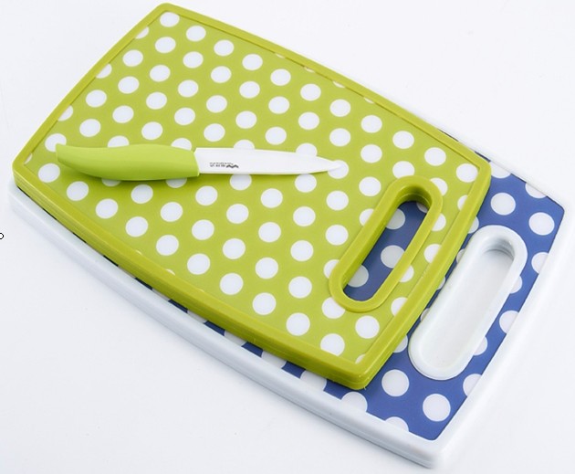 Wholesale non-slip MDF plastic cutting board PP antibacterial plastic cutting board