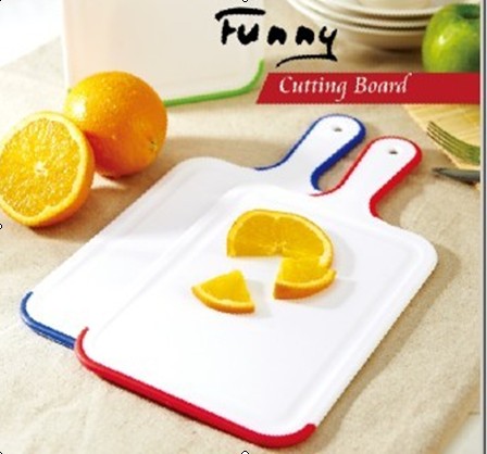 A05 non-slip plastic cutting board Two-color cutting board PP antibacterial plastic vegetables