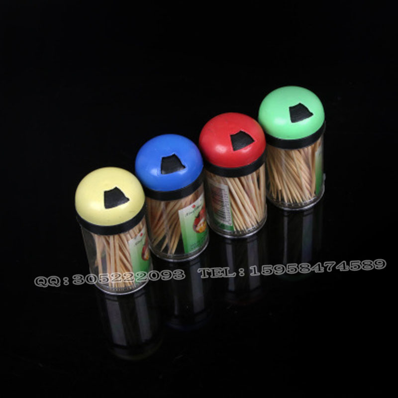 Bamboo Toothpick Wholesale Multi-Purpose Bottle Mixed Color Count Can Be Customized details Picture