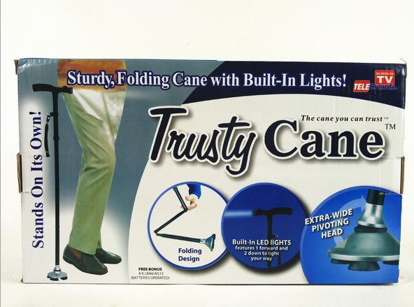 trusty cane Folding Cane with lamp telescopic Cane Unbreakable figure details Picture