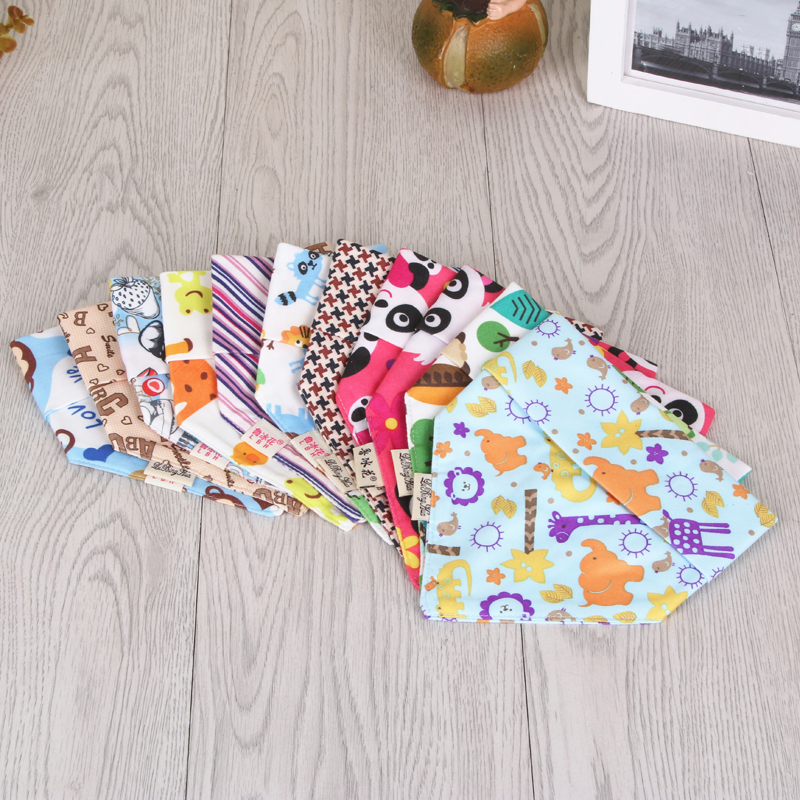New baby drool towel cotton triangle towel baby bib