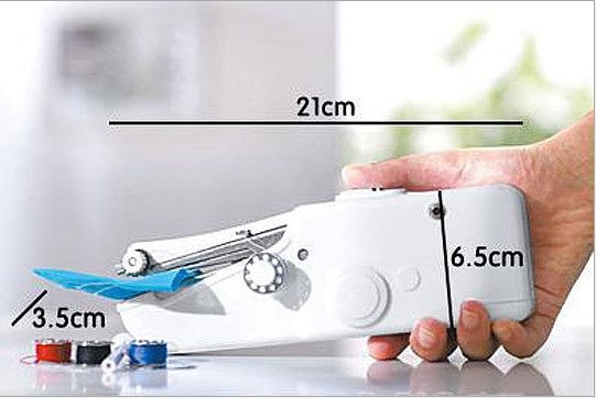 The handystitch multi-functional mini electric sewing machine, a portable hand-held sewing machine, is only available for export sales Specification image
