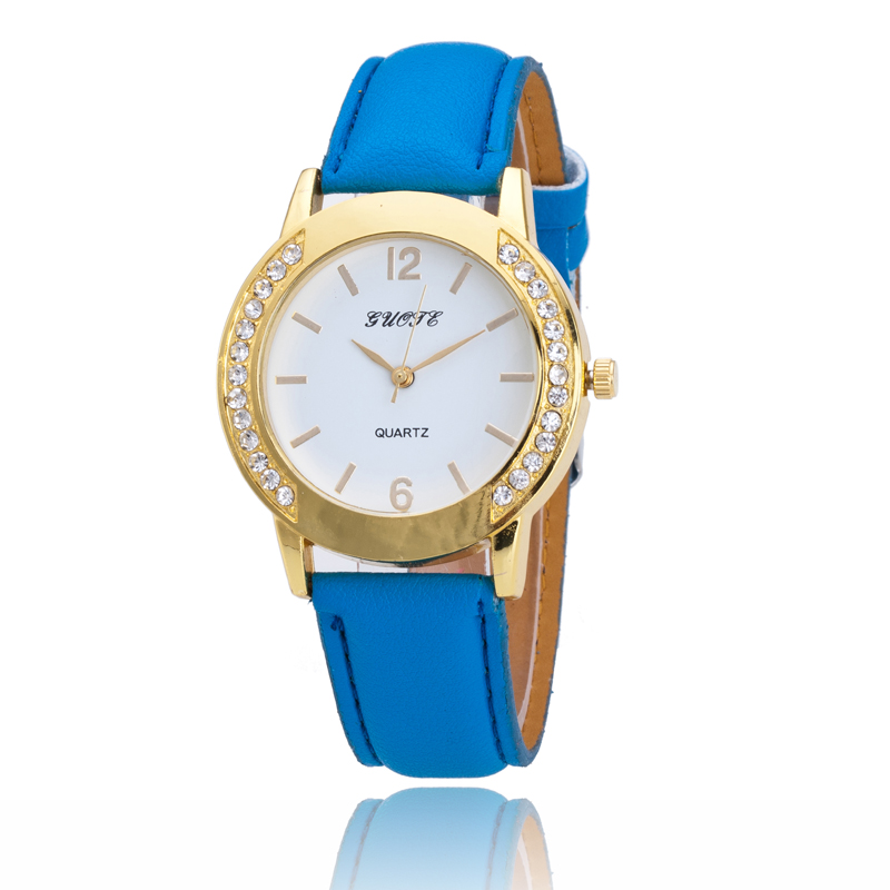 女式皮带手表双排钻中号款watch