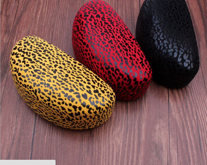 Factory direct sales of high-quality pressure-resistant eyeglass cases! Leopard print orange petal sunglasses box and glasses storage box details Picture