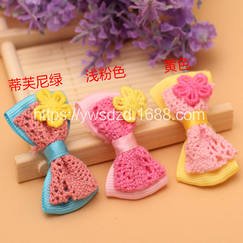 Cotton Lace Bow Children's Bow Girls Hair Clip Accessories Application Scenario