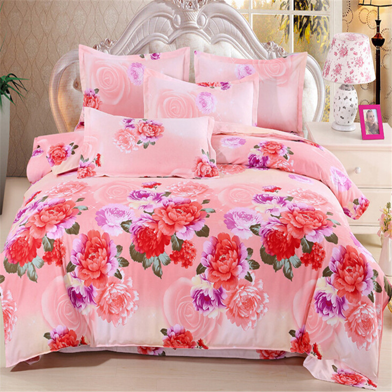 Xing Mei Home textile factory direct plant cashmere four sets of bedding four sets of bed cover sheet pillow case