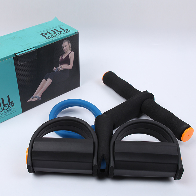 脚踏拉力器 健身瑜伽女士拉力绳 仰卧起坐廋腰神器细节图