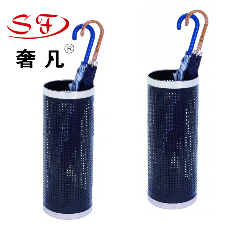 政昊酒店用品 酒店大堂用品豪华型带锁雨伞架雨伞桶多头雨伞架