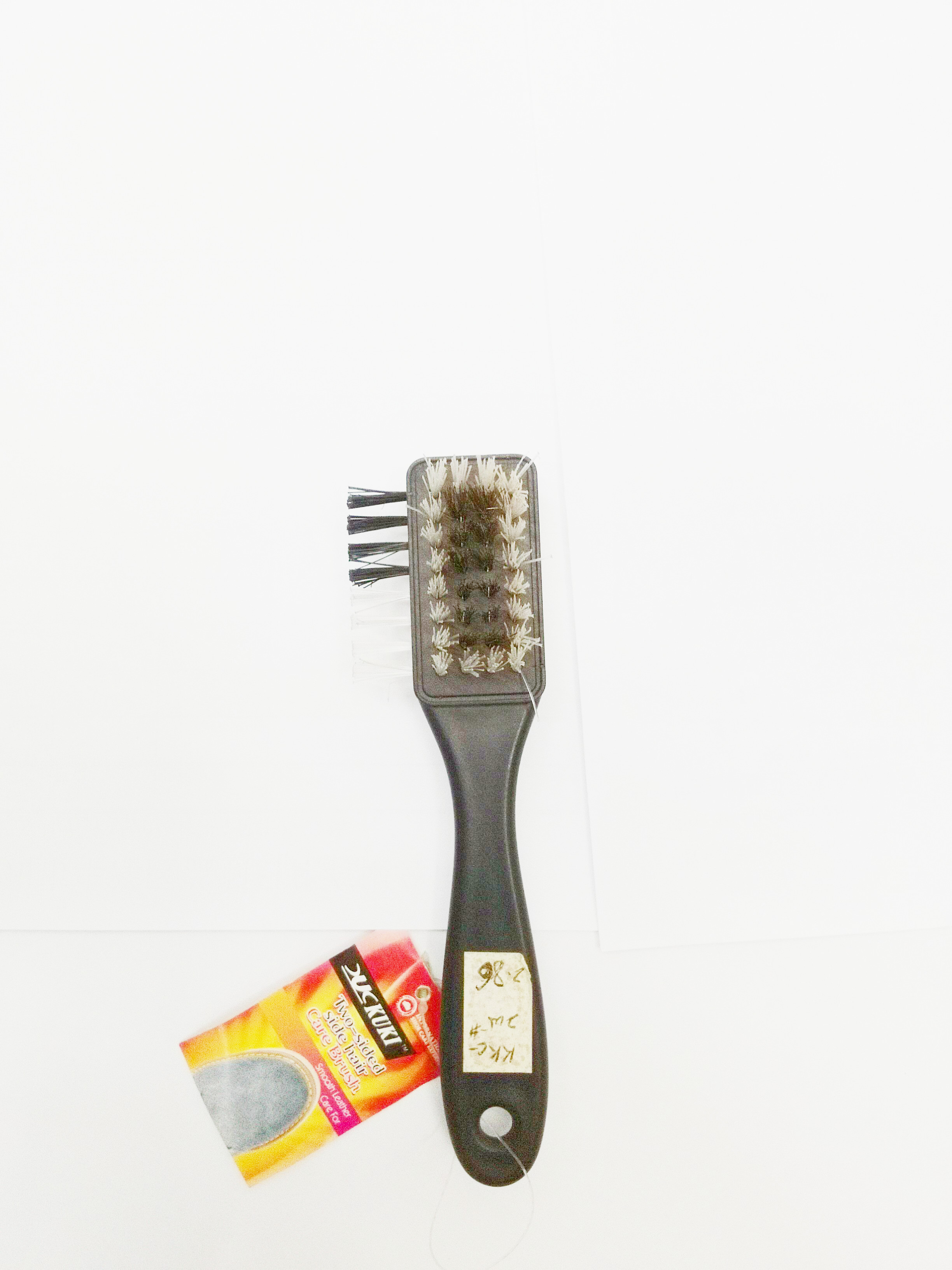 塑料双面加侧毛反绒皮刷产品图