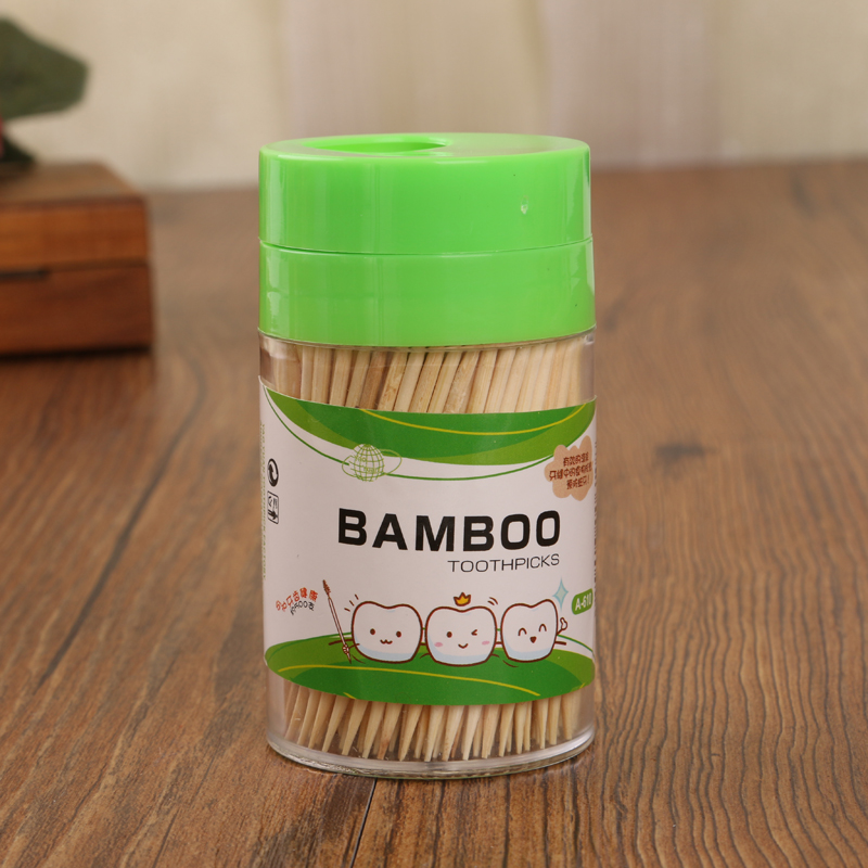 BAMBOO牙签创意居家优质牙签便携透明圆筒