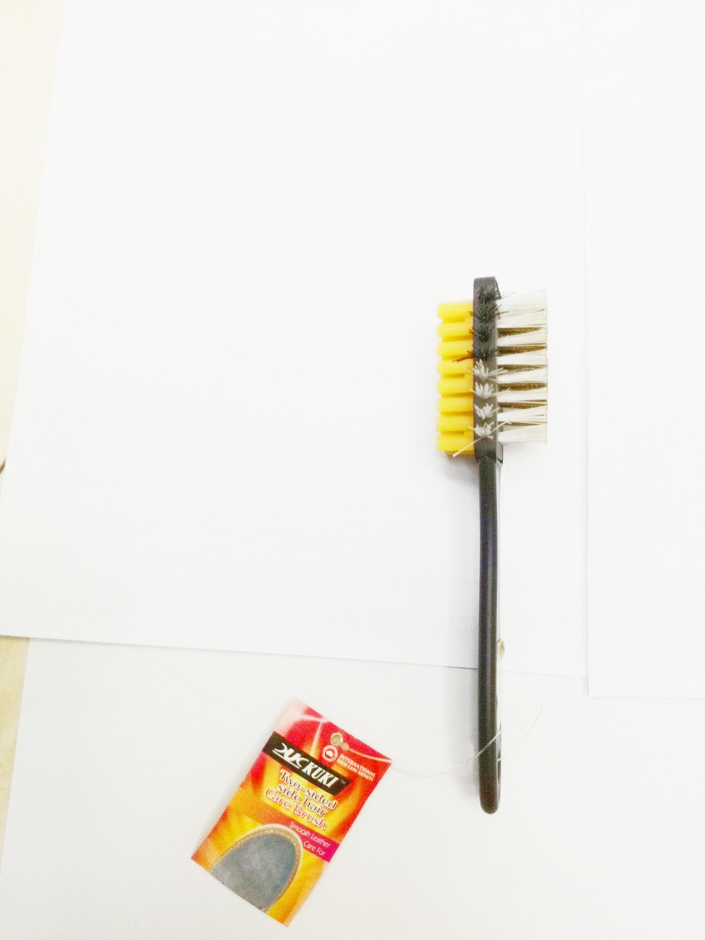 塑料双面加侧毛反绒皮刷细节图