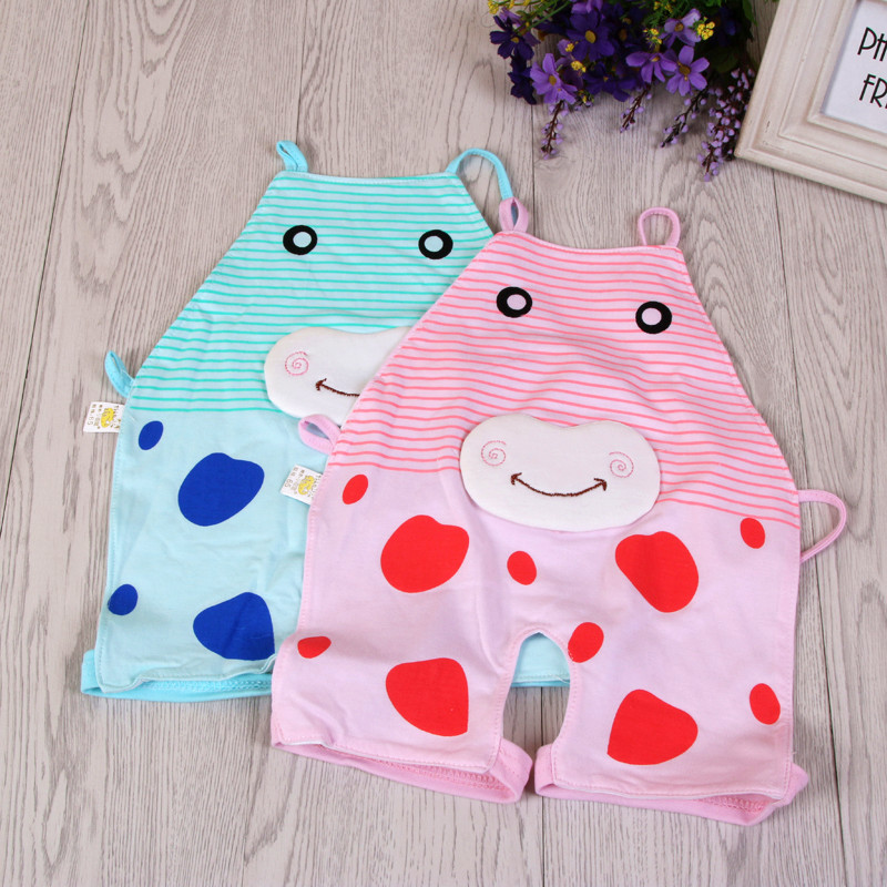 小甜鼠有脚白底肚兜防止着凉婴儿用品
