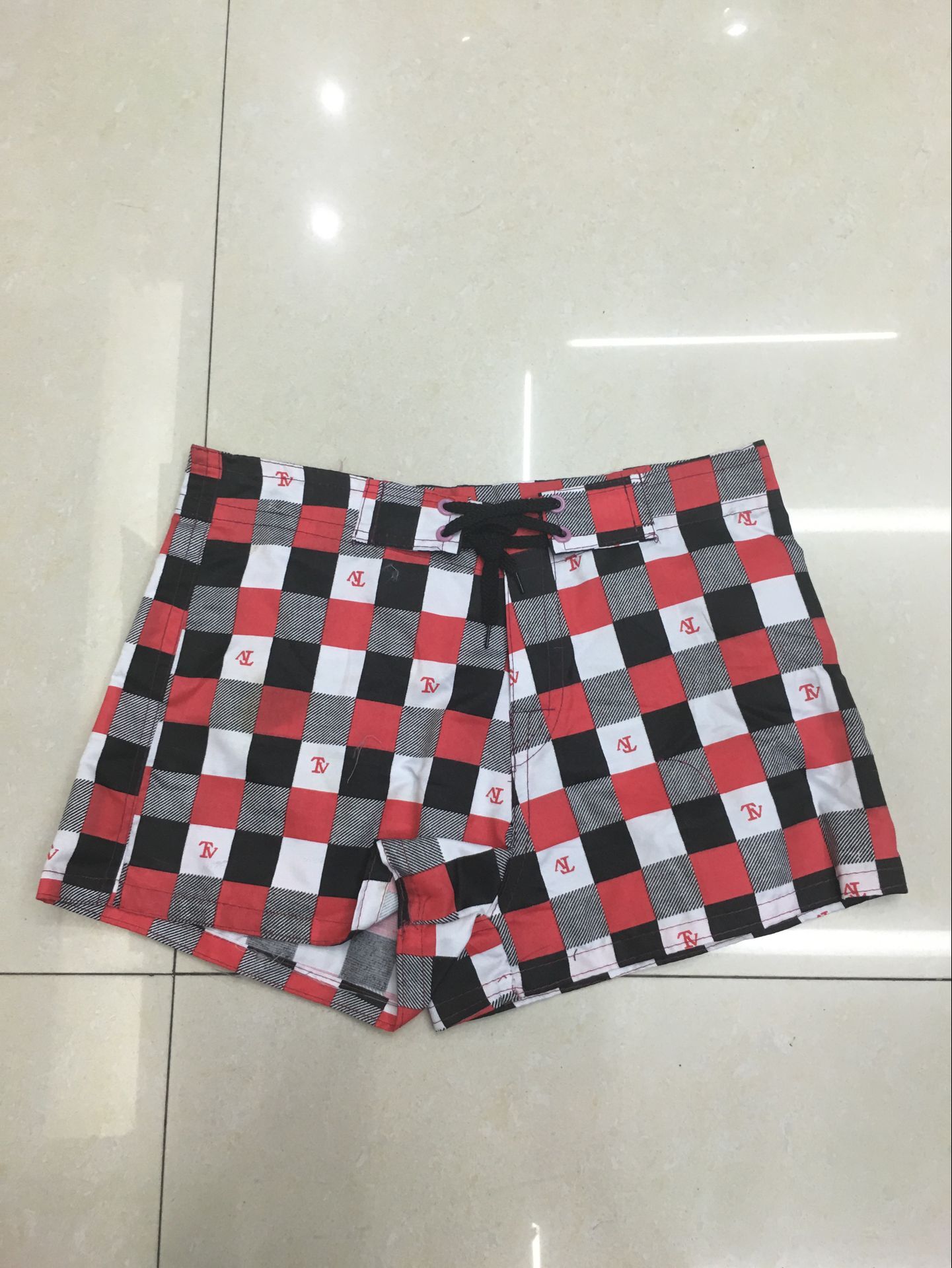 Loose Floral Boxer Shorts For Women Specification drawing