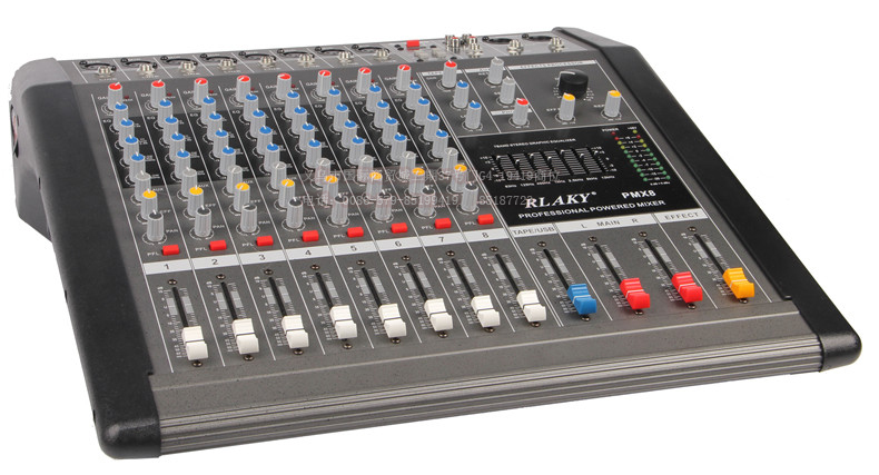 专业调音台miser 带功放PMX8 ,mixer