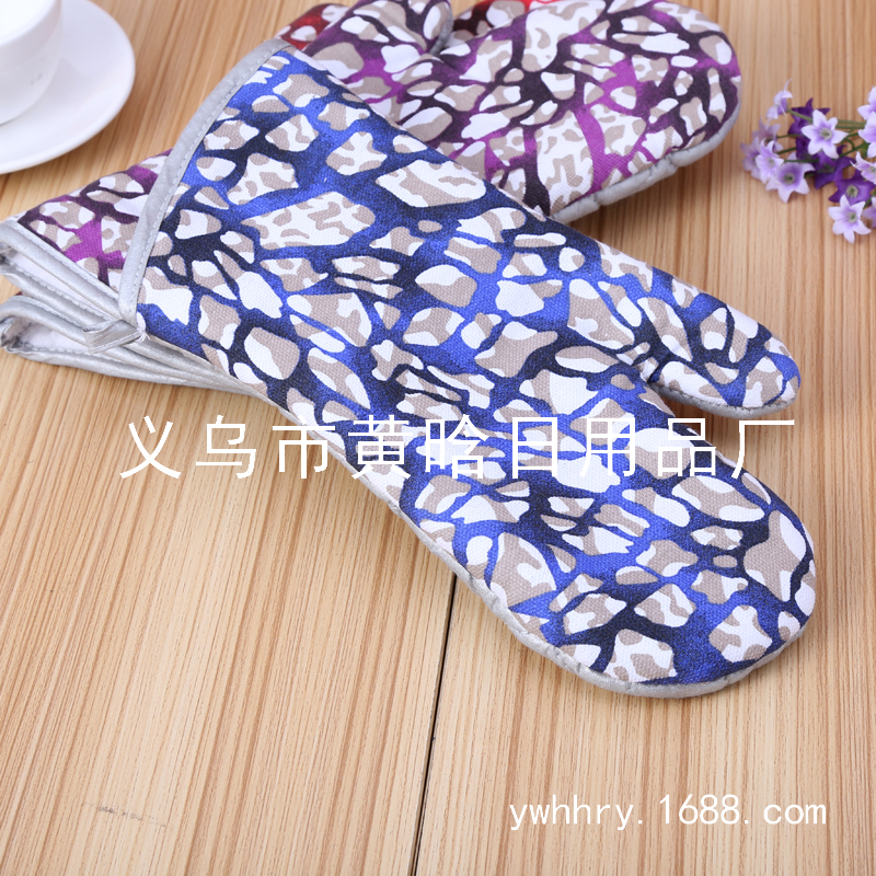 [LOVELY HOME] [hold ja] guantes aislantes 100% algodón engrosado guantes de microondas aislantes para el hogar guantes no desechables en caliente guantes de microondas anticalor Application Scenario