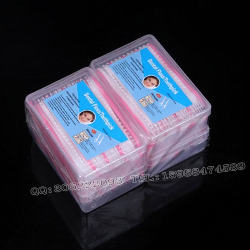 Plastic Dental Floss Box 50 Disposable Teeth Cleaning Tools Specification drawing