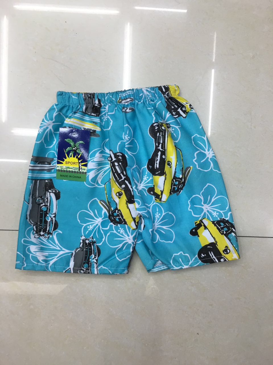 Wave Dance Kids' Boxers Specification drawing