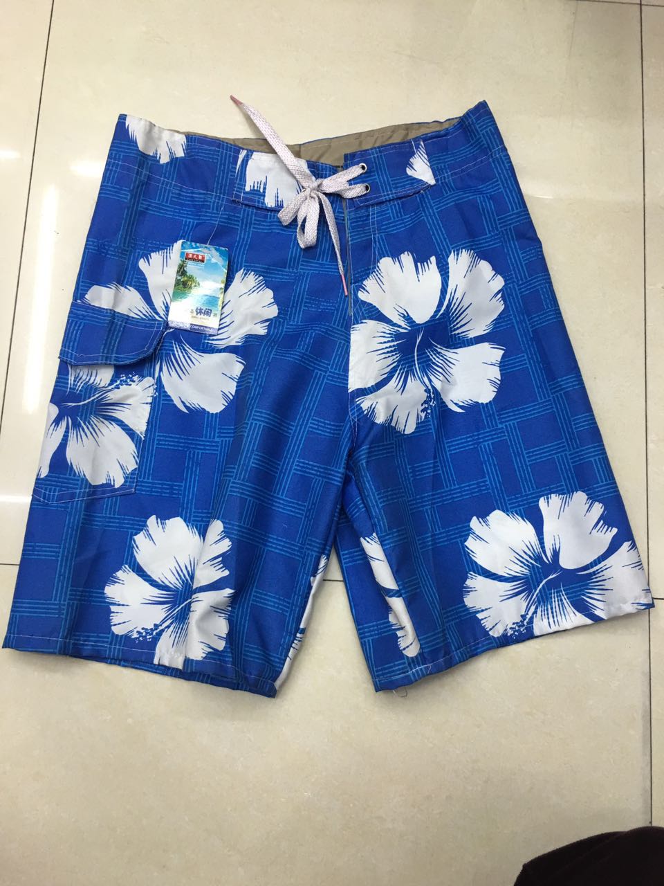Wave Dance Flat Pocket Beach Pants Specification drawing