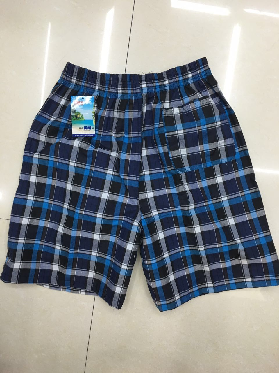 Wave Dance Boxer Shorts In Five Plaid details Picture