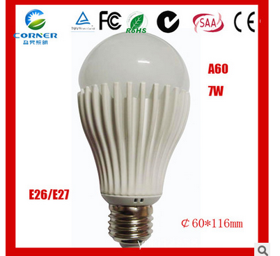 مصابيح الدايود المبتعث للضوء (LED) التي تستخدم مصابيح فقاعة بالكرة (LED) من طراز A55 W تشير إلى نحو 80 أو أكثر details Picture