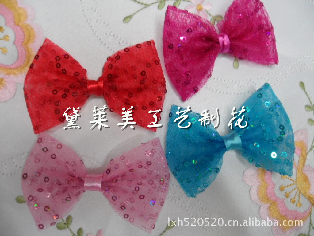 纱平结，手工花蝴蝶结
