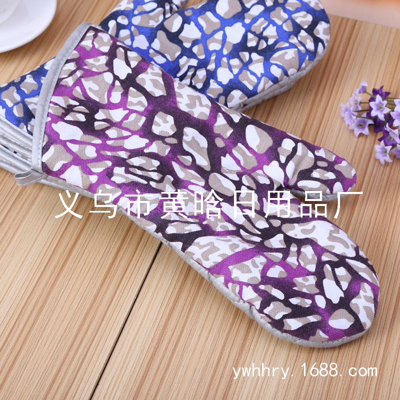[LOVELY HOME] [hold ja] guantes aislantes 100% algodón engrosado guantes de microondas aislantes para el hogar guantes no desechables en caliente guantes de microondas anticalor Specification image