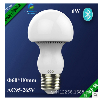 مصابيح خلاقة ذكية من طراز Blue LED ذات بلوتوث الذكي طراز 6W