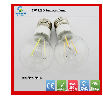 LED bulb lamp antique glass bulb lamp tungsten filament lamp A55 LED retro