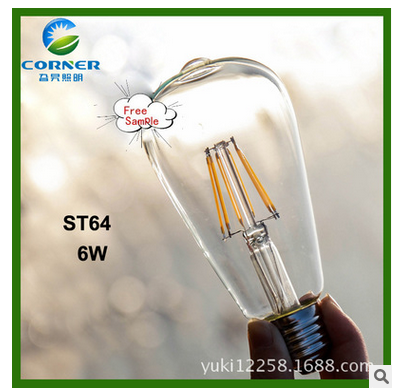 LED filament lamp ST64 filament lamp