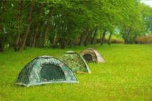 户外露营帐篷 迷彩单双人四人单层帐篷 户外野营帐篷 单兵帐篷