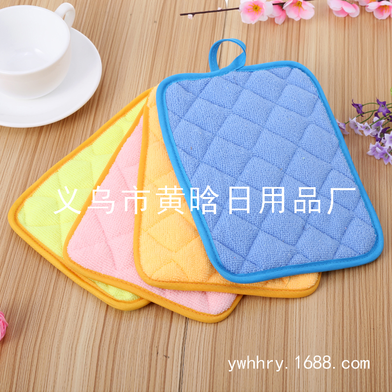【LOVELY HOME】【持嘉】超细纤维杯垫 隔热垫 煲垫 微波炉手套隔热垫 加厚耐高温防烫垫