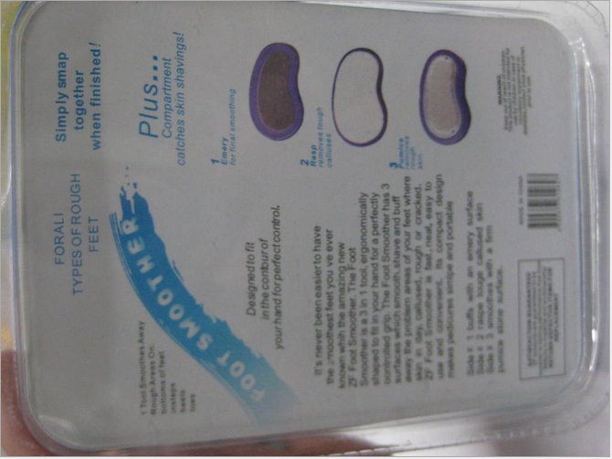Supply three in one multifunctional foot shaper, exfoliator, foot shaper full figure