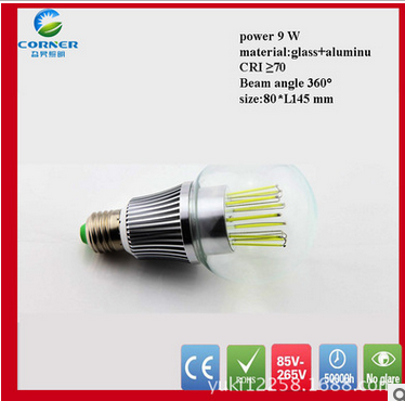 Factory direct sales of 9w filament bulb 360-degree luminous Edison bulbs to replace incandescent bulbs