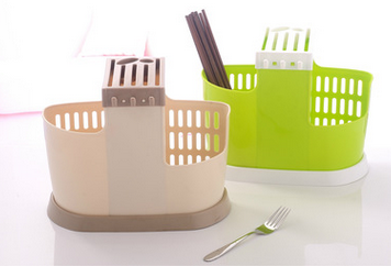 厂家批发直销塑料厨房用品多功能彩色筷子笼塑料日用品刀架