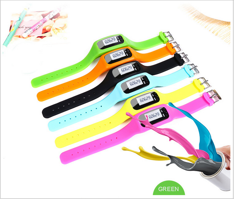 Wholesale and direct silica gel multifunctional electronic pedometer/slimming health gifts/medical gifts
