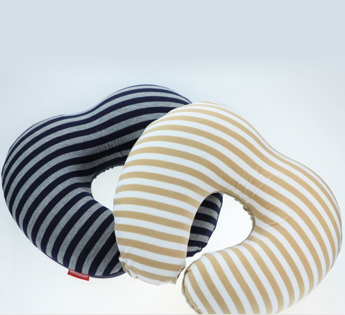 Health care cervical pillow Airplane travel pillow striped heart car U-shaped pillow memory cotton neck pillow Specification drawing