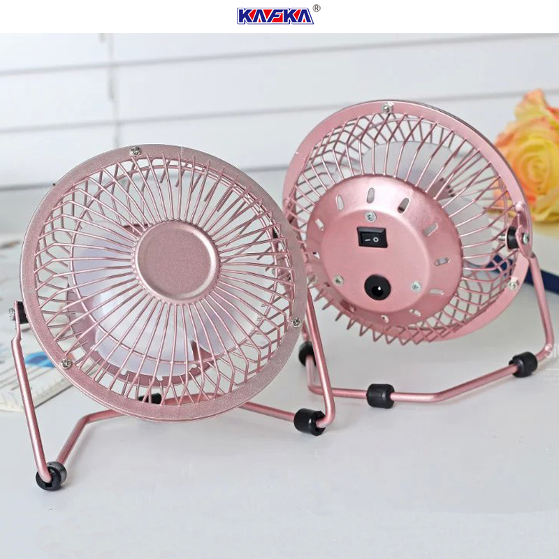 Wrought iron charging fan /USB Mini fan /4 inch wrought iron fan details Picture