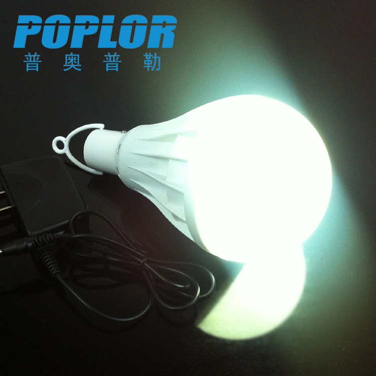 LED smart emergency bulb light 20W power outage emergency light Outdoor camping stall light with charging plug