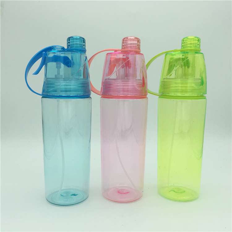 夏季创意喷雾水杯降温水瓶户外运动水壶便携喷水随手杯子