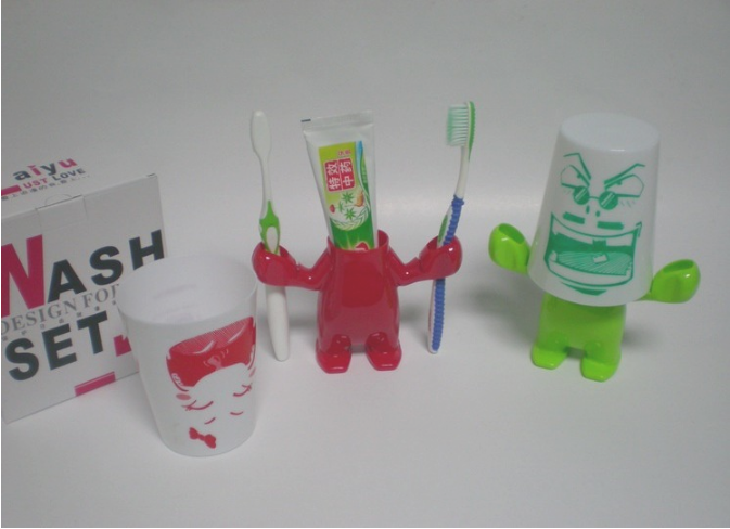 Creative wholesale sales love vigorously water cup toothbrush holder daily department store water cup, couple cup set